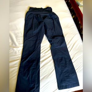 3 pairs of maternity Old Navy Khakis boot-cut size 12 Long. Full panel.